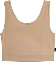 [TomboyX] Compression Bra, Chest Binder Alternative, Wireless Full Coverage Medium Support Top, Athletic Sports Bra, (XS-6X)