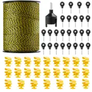 1640Ft 500M Electric Fence Wire Fencing Polywire Horse Cattle Livestock