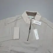Tommy Bahama Flip Coast Reversible Half-Zip Sweater Coconut Dream Size 1XLB