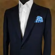 NEW - Men's Pre-Folded Printed Satin Pocket Square Insert - More Colors