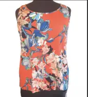 Chicos Touch Of Cool Womens Tropical Tango Tank Top Orange Tango New W Tags