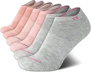 [Calvin Klein] Girls' Socks - Cushion No Show Ankle Socks (6 Pack)