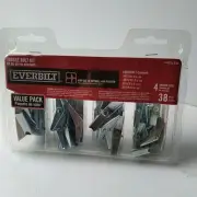 Everbilt Assorted Toggle Bolt Kit 38-Pc Pack Various Sizes New