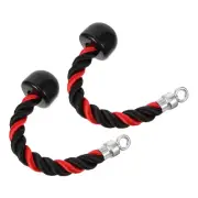 2 Pcs Cable Attachments for Gym Rope Exercise Pull down Fitness