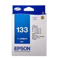 在飛比找momo購物網優惠-【EPSON】NO.133 原廠超值量販包墨水匣1黑3彩(T