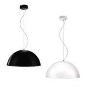 Retro Modern Pendant Light Large E27 Superlux Lighting - MS600-BLWH, MS600-WHSI