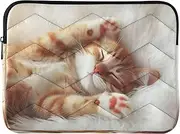 Cute Cat Kitten Print Computer Bags for Laptops, Waterproof 15.6 Laptop Sleeve for Women