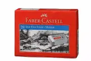 Faber-Castell Dust-Free Erasers - Medium, Pack of 20 (White)