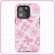 Coquette Cherries (Stars) iPhone Case Tough Pro 13 Max 16 15 14 MagSafe