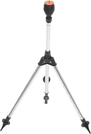Generic Metal Tripod Sprinkler Head for Yard Large Coverage Sprinkler 360° Rotation Stainless Steel for Garden Use