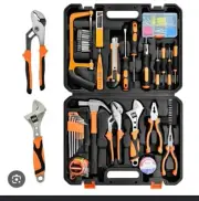105 pcs Multi Household Tool Set Garden Home Hand Tool Kit Box Repair Hard Case