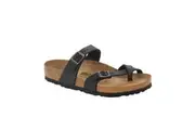 Birkenstock Mayari Black - Regular Fit - Natural Leather Oiled Upper - [New - Open Box]