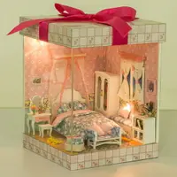 在飛比找樂天市場購物網優惠-【WT16122113】 手製DIY小屋 禮物盒造型 手工拼