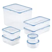 14pc Lock & Lock The Original Airtight Food Storage Rectangular Container Set