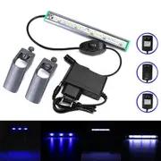20cm 18 LED Fish Tank Aquarium Light White Blue Lamp Clip on Waterproof Bar AC110-240V 7184 EU PLUG