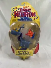 New 2001 Jimmy Neutron Ride on Skycycle Goddard Action Figure