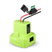 Power Wheels Battery Adapter DIY Converter With Fuse for Ryobi 18V 14 Gauge