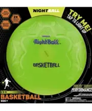 Nightball Tangle Glow in The Dark Light Up LEDs Inflatable Basketball - Green