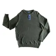 Croft & Barrow Crewneck Long Sleeve Sweater Mens XL Green Long Sleeve Sport Knit