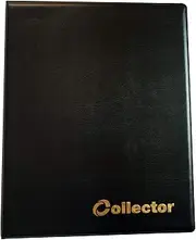 COLLECTOR Coin Album for 96 Medium Size Coins Like A-Z 10 Pence 10p 50p 50 Pence GBP1 EUR1 EUR2 or Other MATT Black