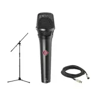 Neumann KMS 105 BK with On-Stage Stands MS7701B and XLR Cable