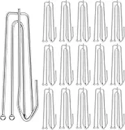 BEZANU Curtain Pleat Hook, 30 PCS Stainless Steel Pinch Pleat Curtain Hooks (7cm/2.75in)