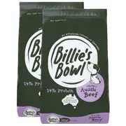 Billie's Bowl Adult with REAL Aussie Beef Dry Dog Food 10kg x 2
