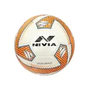 Nivia DOM02 Brace ‎PU Football (Orange, Size 5) | Machine Stitched | 32 Panel | Hobby Playing Ball | Soccer Ball