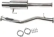Shuogoufeng Store Stainless Steel Exhaust Headers Manifold Compatible With Nissan 350Z 03-08 G35 03-08 Silver