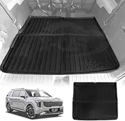 X-CAR 3D Weather Boot Liner for Kia Carnival 2014-2025 Heavy Duty Cargo Trunk Mat with Third Row Seats Folded