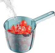 Water Ladle - Bath Pitcher with Water Ladle | Bath Cup Clear Water Ladle, Solid Long Handle Bath Cups for Bathroom, Water Ladle for Bath, Kitchen, Fruit, Bathroom