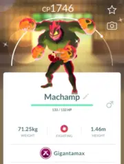 Pokémon Shiny Machamp Gigamax P T C Read Descripttion