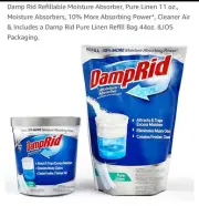 Damp Rid Refillable Moisture Absorber, Pure Linen 11 oz., Moisture Absorbers,
