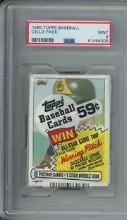 1985 Topps Baseball Cello Pack PSA 9 MINT