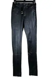Nasty Girl Split Front Faux Leather Pants Juniors US 6 UK 10 See Photos