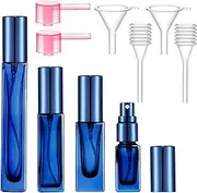 Yikimyfo Travel Perfume Spray Bottle, 4 Pcs(3ml+5ml+9ml+10ml) Leakproof Cologne Travel Bottle Refillable Perfume Bottle Fine Mist Perfume Atomizer Mini Spray Bottles Fragrance Bottle