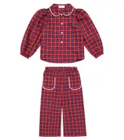 [Paade Mode] Paade Mode Checked cotton pajamas Y 10 multicoloured