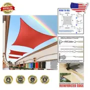 Luxury 12' x 20' Red Rectangle Shade Sail - Heavy Duty & Custom Sizes Available