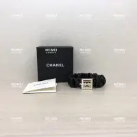 在飛比找Yahoo!奇摩拍賣優惠-30年老店 現貨 CHANEL 髮圈 皮革 手環 復古 方形