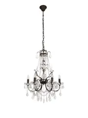 Rustique 6 Light Chandelier in Bronze