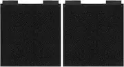 [Generic] 2 Pack Hook and Loop Tactical Patches Board 4×4 Inches Black Molle Patch Panel for Patches Display Badges and Insignia Patches