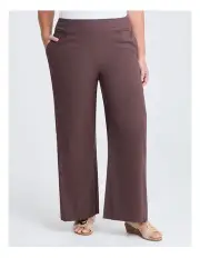 [Taking Shape] Natural Kaia Wide Leg Pant Espresso