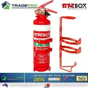 Fire Extinguisher 1kg ABE with Twin Latch Bracket Dry Powder Car Boat Home Aust