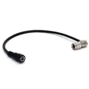 DC2.5 female to Elbow Hirose 4 pin for Sound Devices 688 788T,zoom F4 F8 CABLE