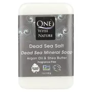 One with Nature, Dead Sea Mineral Bar Soap, Fragrance Free, 7 oz (198 g)
