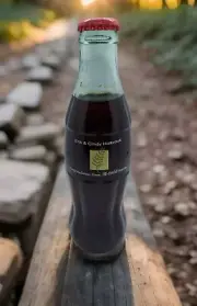 Coca-Cola Coke Bottle 1999 Erik & Cindy Holbrook Wedding Rare
