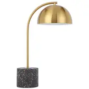 Ortez Table Lamp Black Terrazzo Antique Gold | Telbix Lighting
