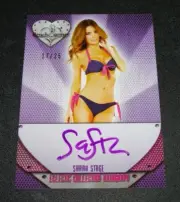 2016 Benchwarmer SARAH STAGE Eclectic #152 Pink Foil Autograph/25 PLAYBOY Sexy