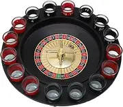 Roulette Glass Roulette Drinking Turntable Roulette Wheel Set with Wine Glasses Adult Games for Parties for Night Home Game or Professional Use Turntable
