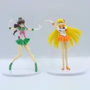 Sailor Moon Action Figures Jupiter Makoto Kino & Venus Minako Aino - 2 Pcs Set